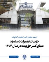 دستمزد مبنای کسر حق‏ بیمه در سال ۱۴۰۴ از سوی سازمان تامین اجتماعی ابلاغ گردید