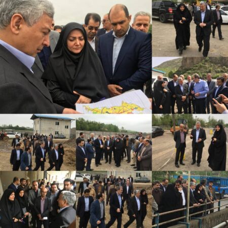 معاون هماهنگی و امور عمرانی استاندار گیلان در بازدید از پروژهای عمرانی