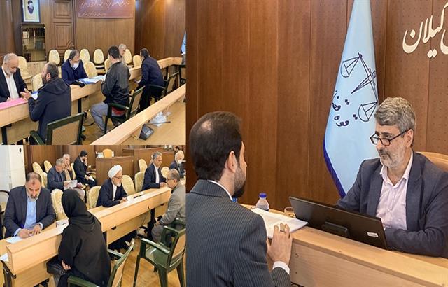 ملاقات مردمی رئيس کل دادگستری گیلان و معاونین قضایی دادگستری استان
