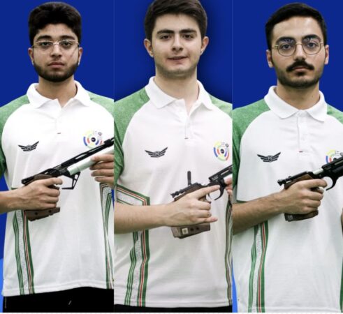 مسابقات تیراندازی قهرمانی آسیا؛ تیم تپانچه ۱۰ متر نوجوانان طلا گرفت، احمدی برنز/ پایان روز نخست با ۴ مدال