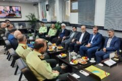 حضور رئیس کل دادگستری گیلان در فرماندهی فراجای استان