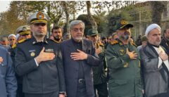 فرماندار رشت در آیین تشییع ۷ شهید گمنام؛ ادامه راه شهدا، حافظ وحدت و اقتدار ملی است