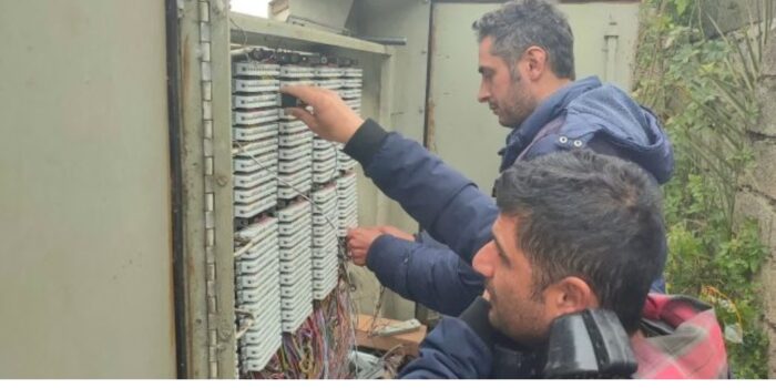 رفع اختلال و پایداری شبکه مخابراتی روستای امیرکیاسر در بندرکیاشهر