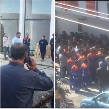 ❌وقتی عضو شورای سنگر خود را بالاتر از حکم دادستان می‌داند! / ممانعت از اجرای حکم تخریب با تجمع مقابل هایپر جنجالی‼️