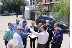 بازدید رئیس،اعضای شورا و شهردار رشت از تقاطع همسطح عرفان  پیشرفت ۷۰ درصدی تقاطع همسطح عرفان